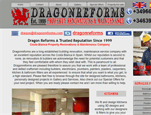 Tablet Screenshot of dragonreforms.com